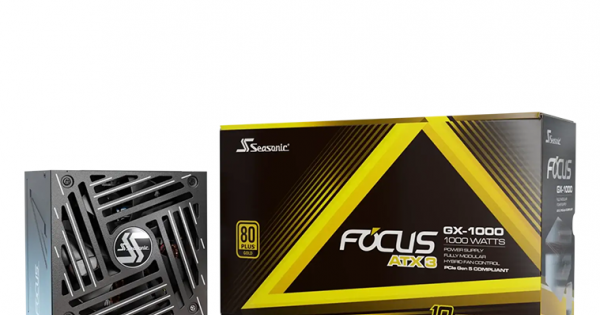 Seasonic Focus GX-1000w V4 ATX3 80+ Gold Power Supply - Black
